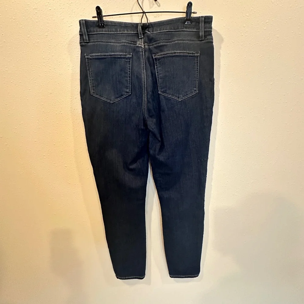PAIGE Hoxton Ankle Jeans Womens 32 Dark Blue High Rise Skinny Stretch Denim